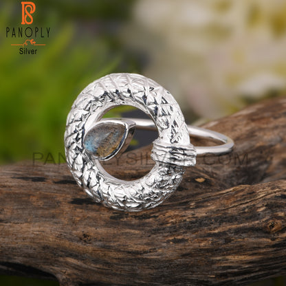 Labradorite Pear Shape 925 Sterling Silver Stylish Ring