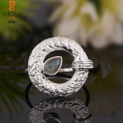 Labradorite Pear Shape 925 Sterling Silver Stylish Ring