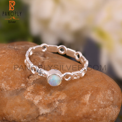 Ethiopian Opal 925 Sterling Silver Women’s Ring