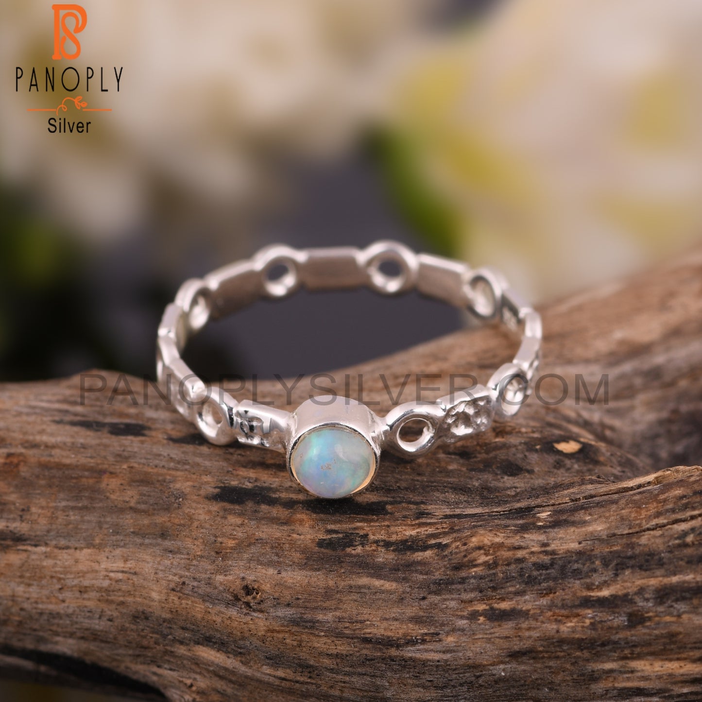 Ethiopian Opal 925 Sterling Silver Women’s Ring