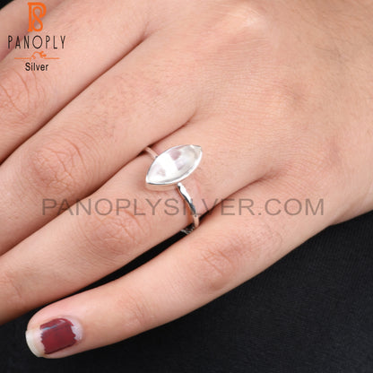 Crystal Quartz Marquise 925 Sterling Silver Ring