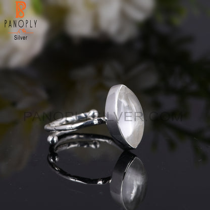 Crystal Quartz Marquise 925 Sterling Silver Ring