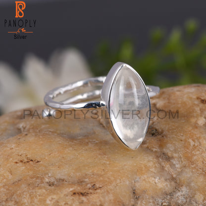 Crystal Quartz Marquise 925 Sterling Silver Ring