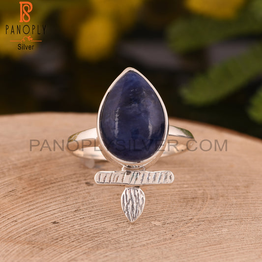 Sodalite 925 Sterling Silver Cute Ring