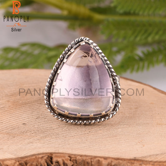 Pink Amethyst Vintage 925 Sterling Silver Ring