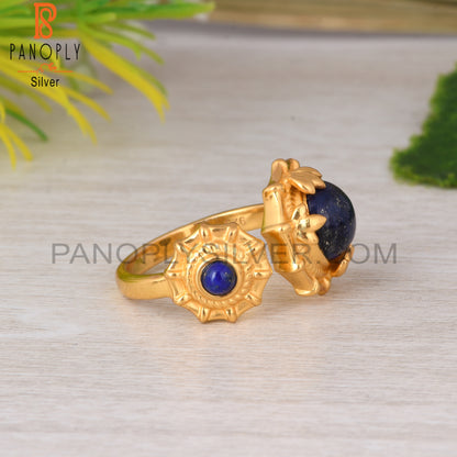 Lapis Adjustable 925 Sterling Silver Ring