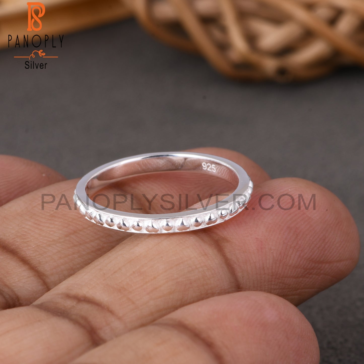 Unique Designer 925 Sterling Silver Thin Band Ring