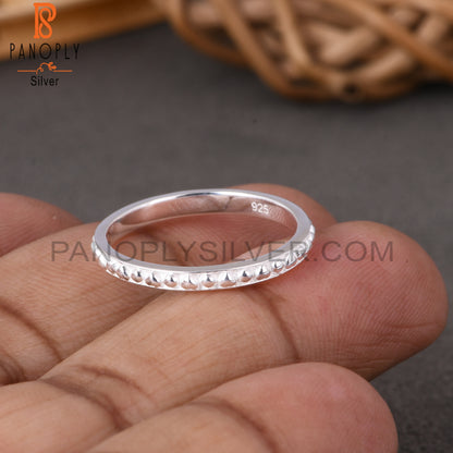 Unique Designer 925 Sterling Silver Thin Band Ring