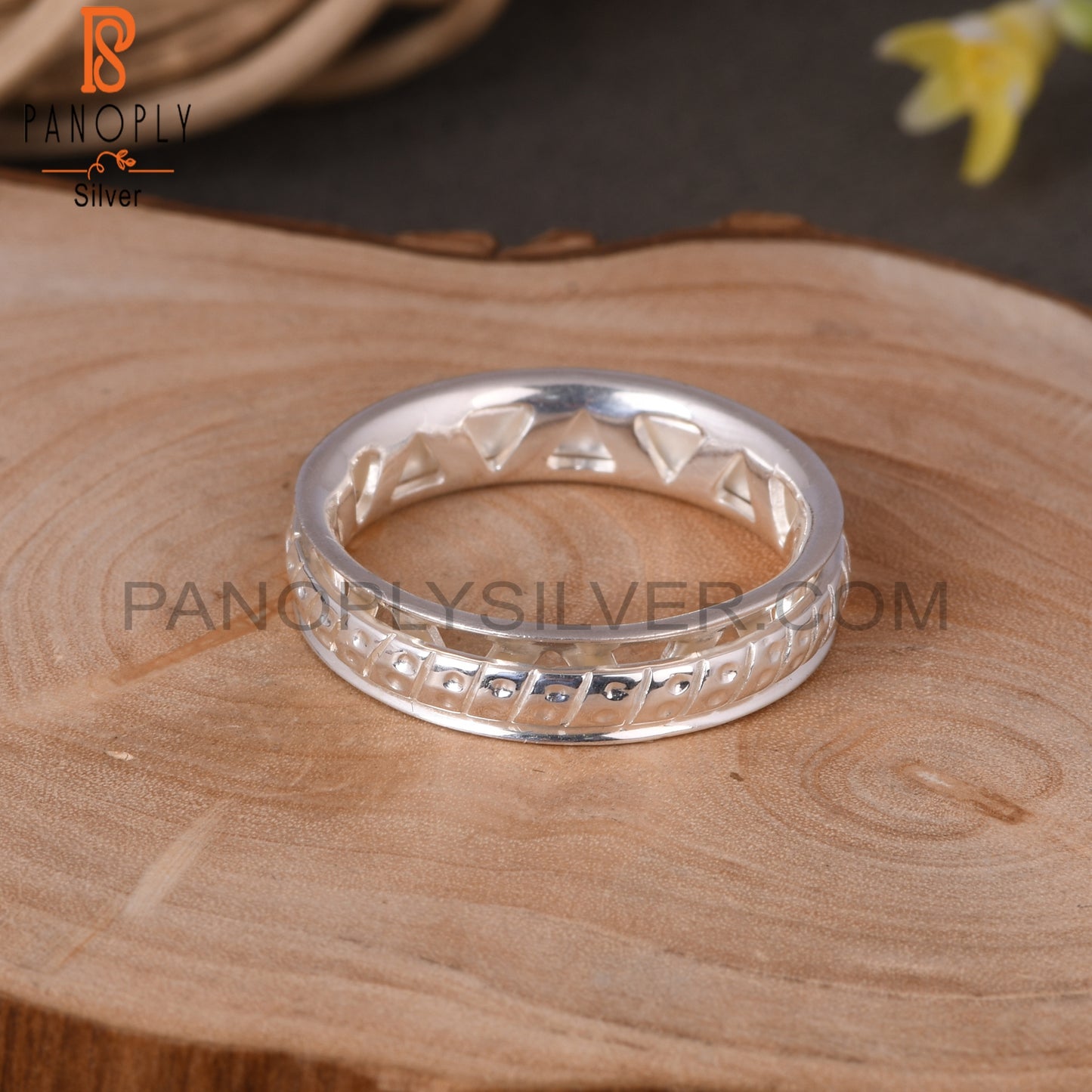 Two Band Spinner 925 Silver Ring