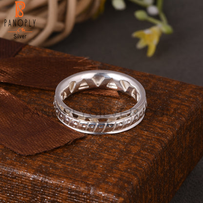 Two Band Spinner 925 Silver Ring