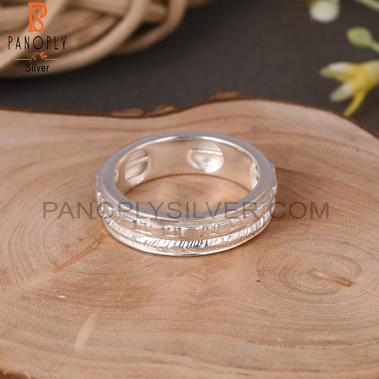 Spinner Two Band 925 Sterling Silver Ring