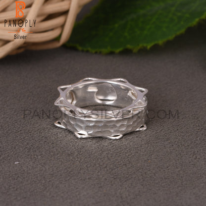 Spinner Texture  925 Sterling Silver Ring For Women