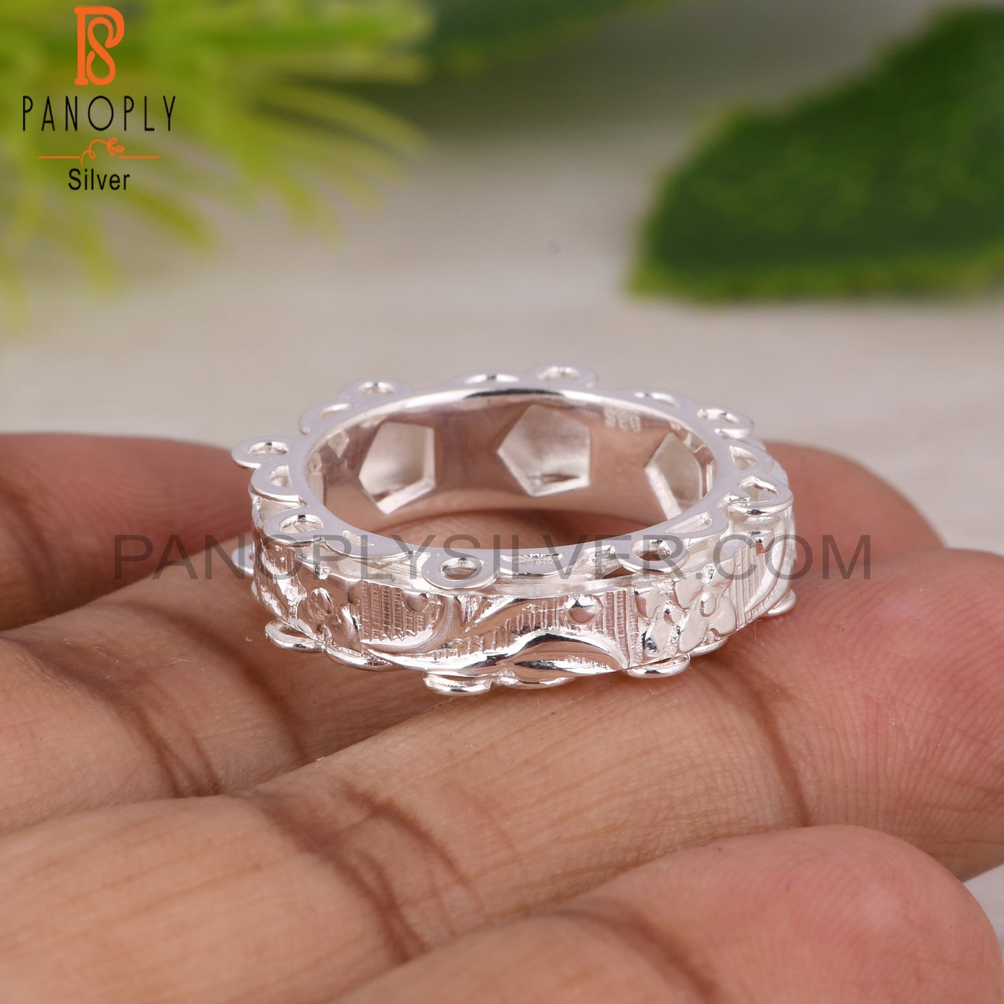 Spinner 925 Sterling Silver Ring For Girls