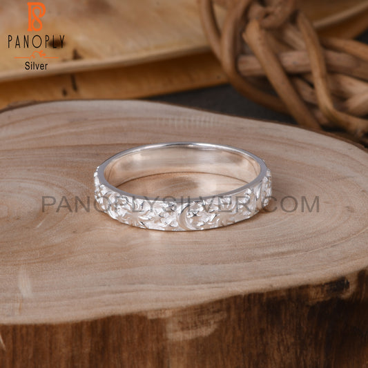 Moon Star 925 Sterling Silver Stackable Ring