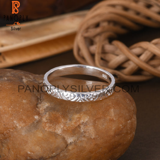 Handmade 925 Sterling Silver Plain Ring Band