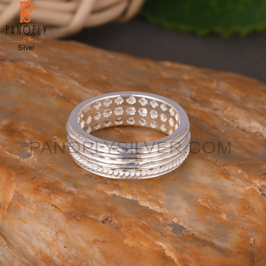 Triple Wire 925 Sterling Silver Plain Ring Band