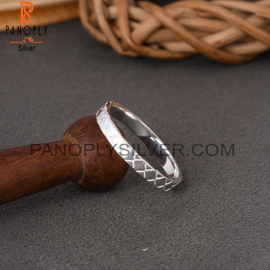 Spinner Square 925 Sterling Silver Ring