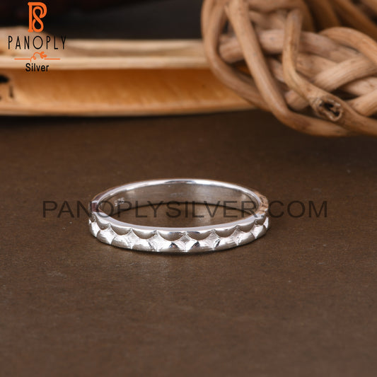 Minimalist 925 Sterling Silver Ring Band