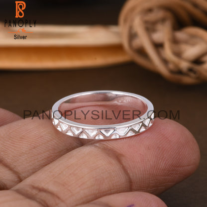 Spinner Zig Zag 925 Sterling Silver Ring