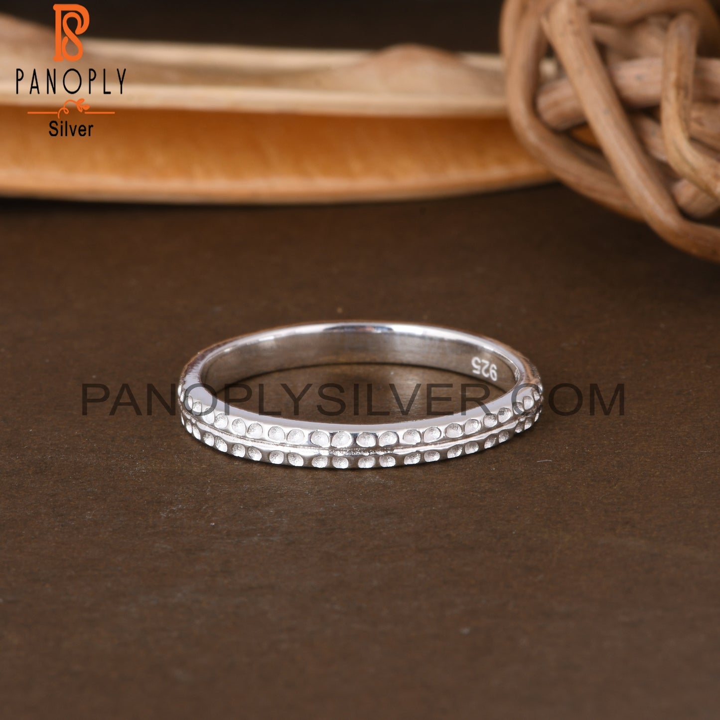 Texture 925 Sterling Silver Ring For Women