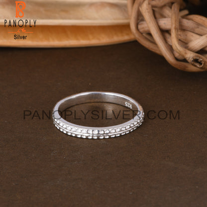 Texture 925 Sterling Silver Ring For Women