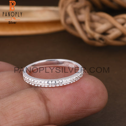 Texture 925 Sterling Silver Ring For Women