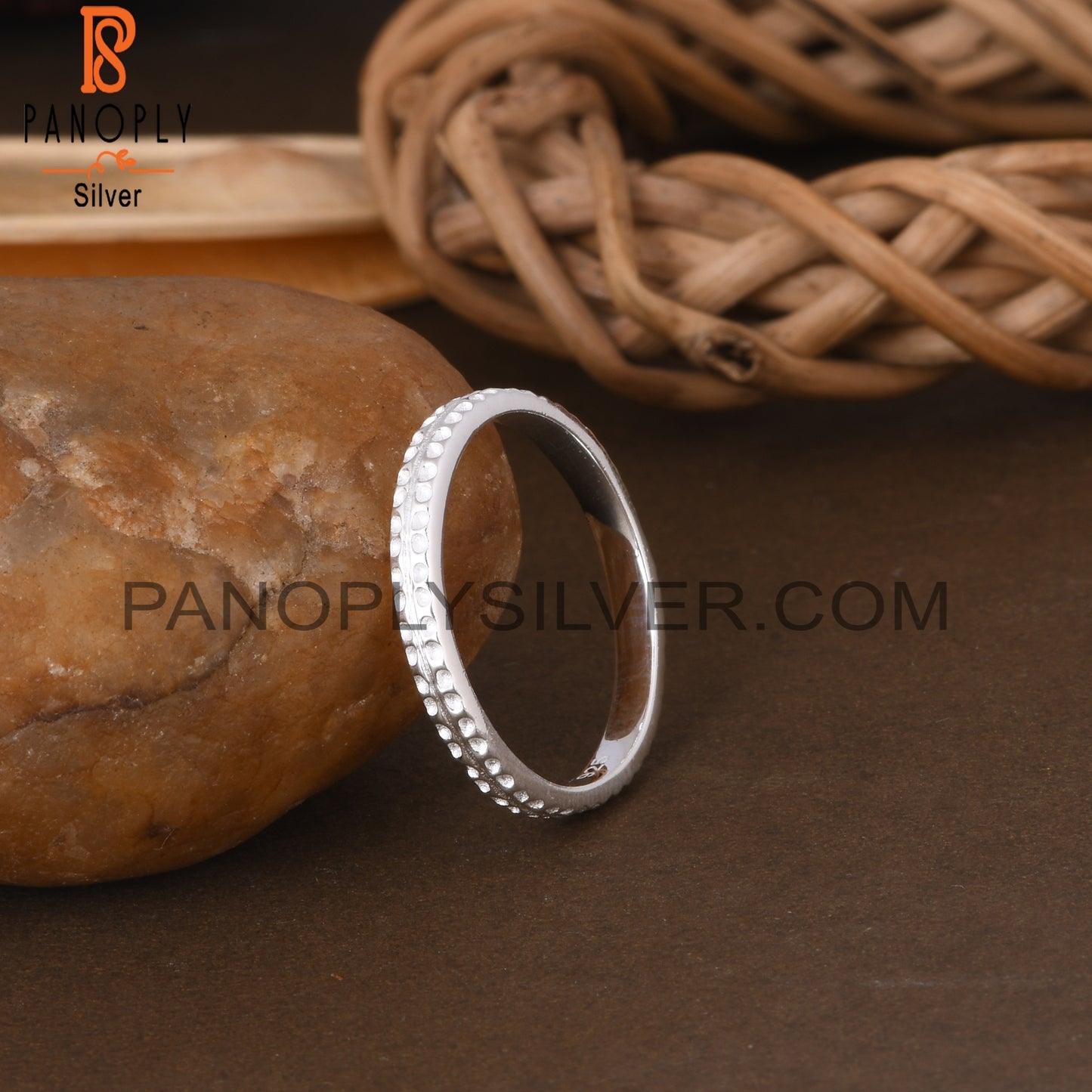 Texture 925 Sterling Silver Ring For Women