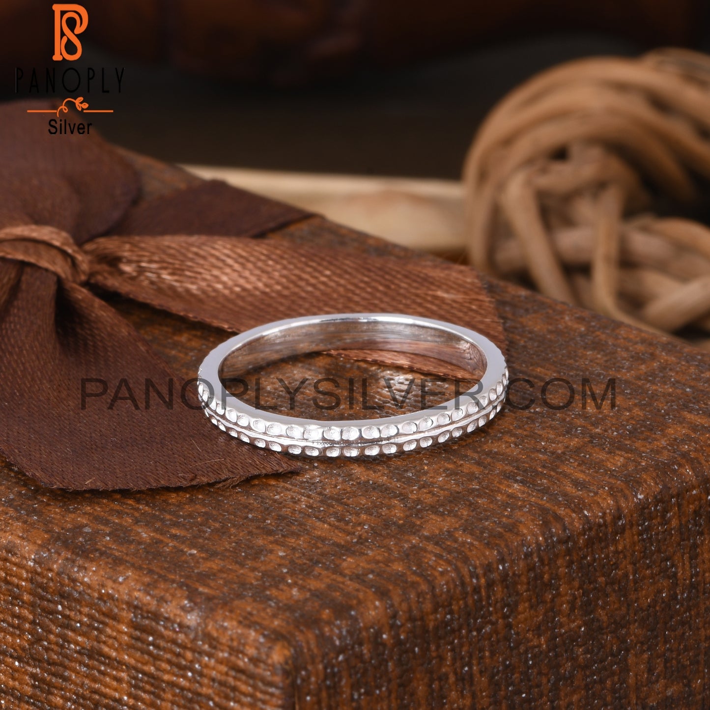 Texture 925 Sterling Silver Ring For Women