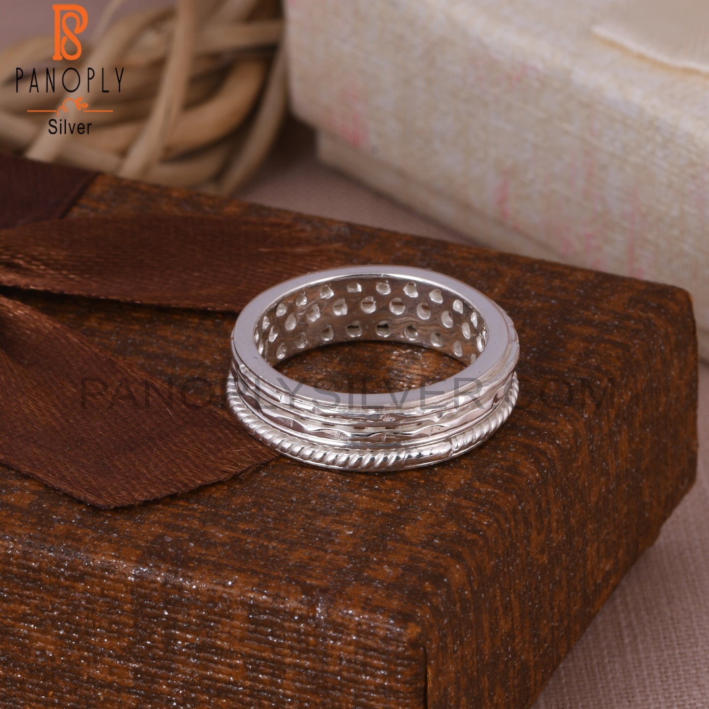 Double Wire 925 Sterling Silver Ring Band