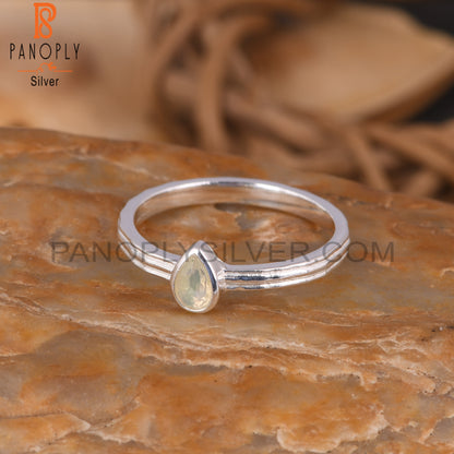 Ethiopian Opal 925 Sterling Silver Beautiful Ring For Girls