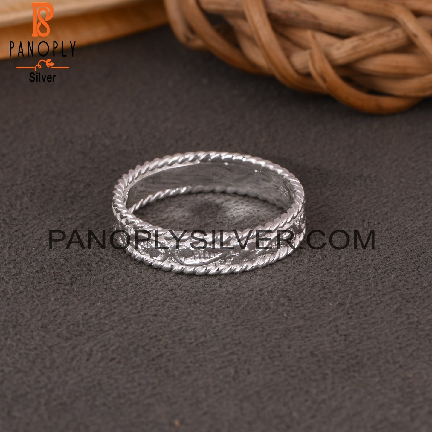 925 Sterling Silver Branch Shape Ring