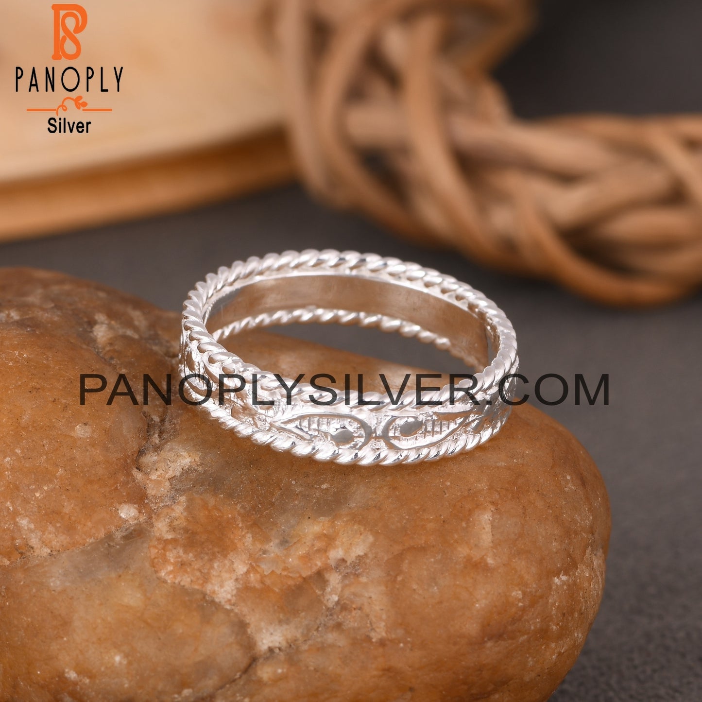 925 Sterling Silver Branch Shape Ring