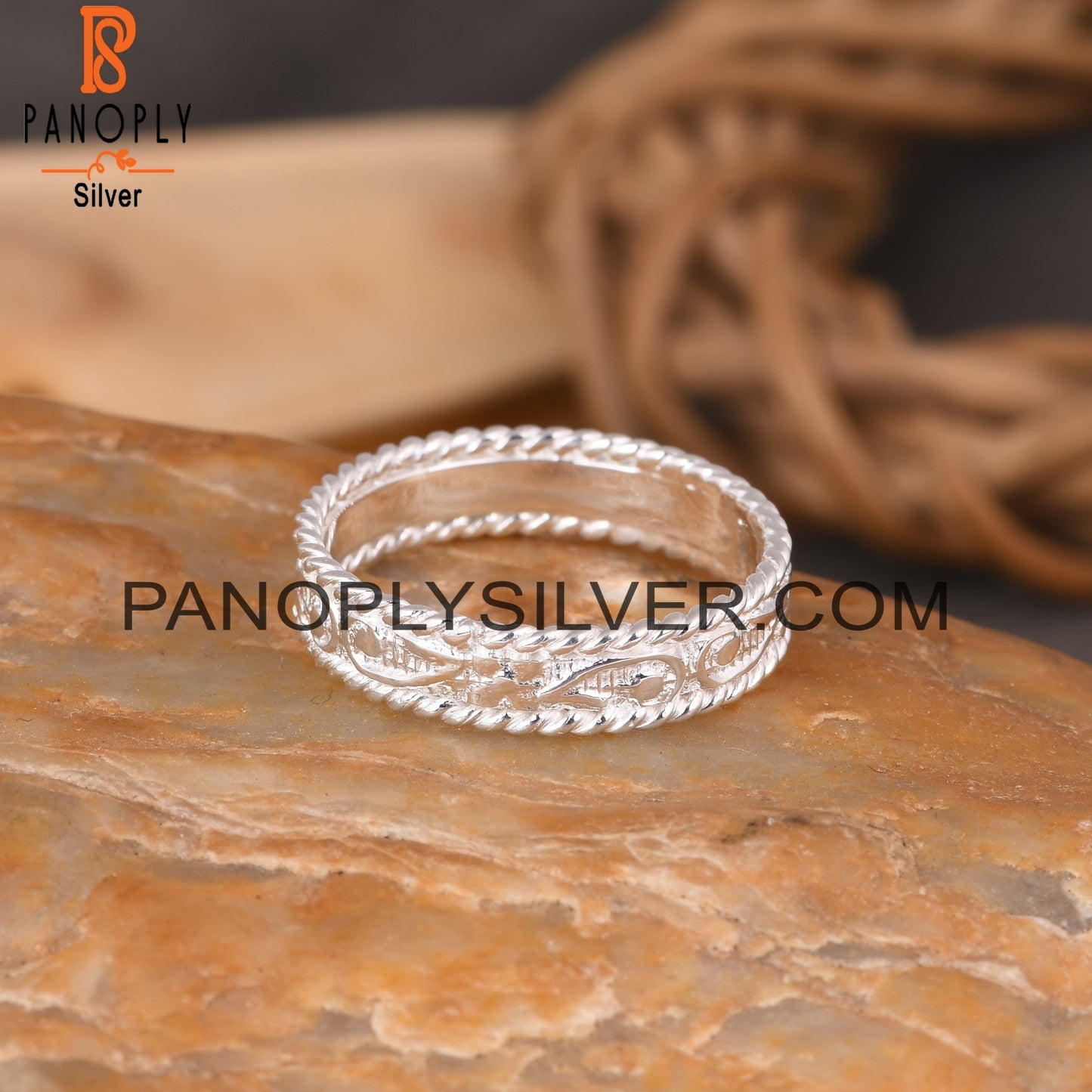 925 Sterling Silver Branch Shape Ring