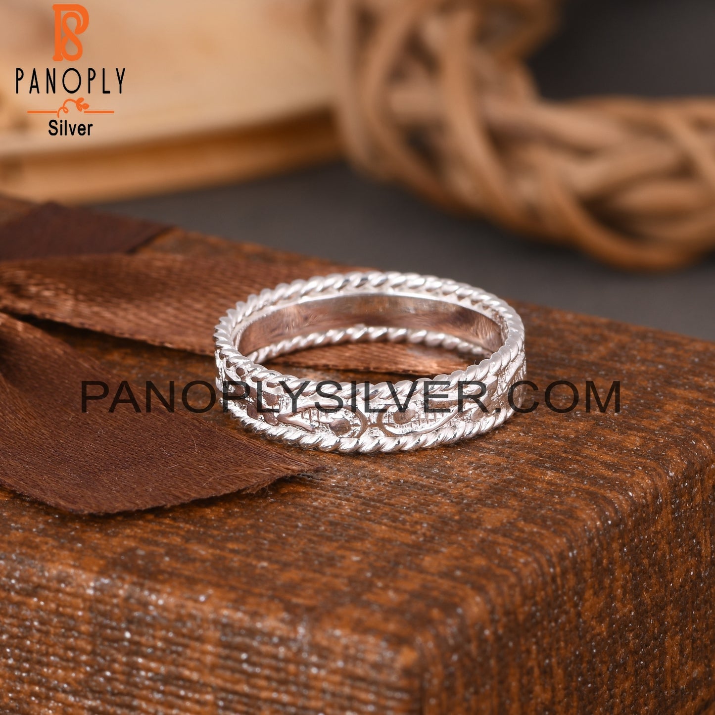 925 Sterling Silver Branch Shape Ring