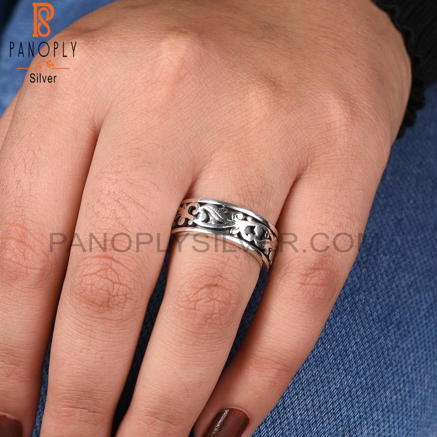 Spinner Filigree 925 Sterling Silver Ring