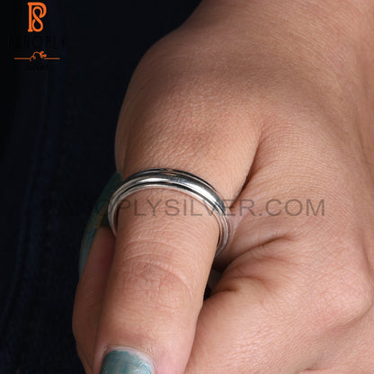 925 Sterling Silver Spinner Ring Band