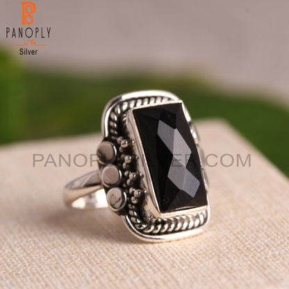 Black Onyx 925 Sterling Silver Ring For Men