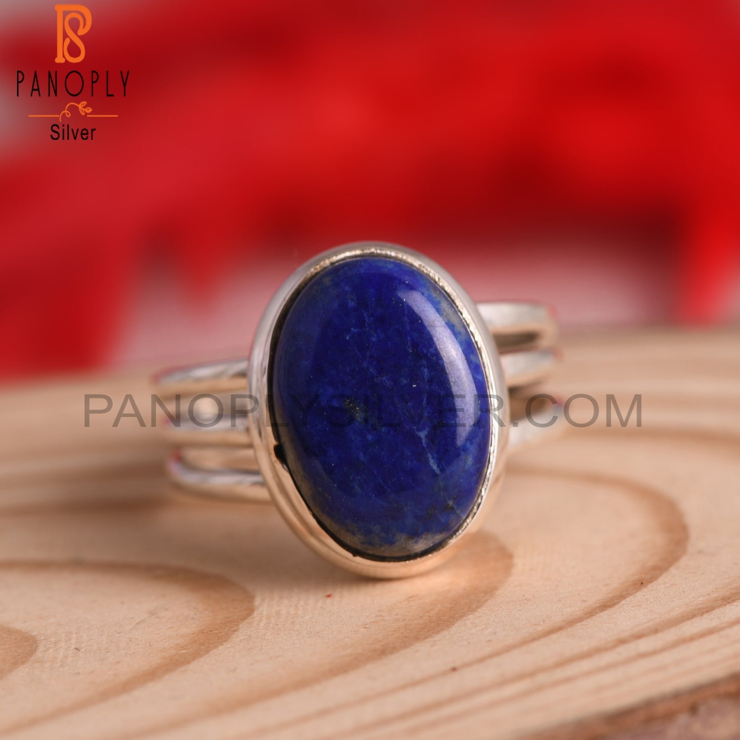 Lapis Lazuli 925 Sterling Silver Ring For Wedding