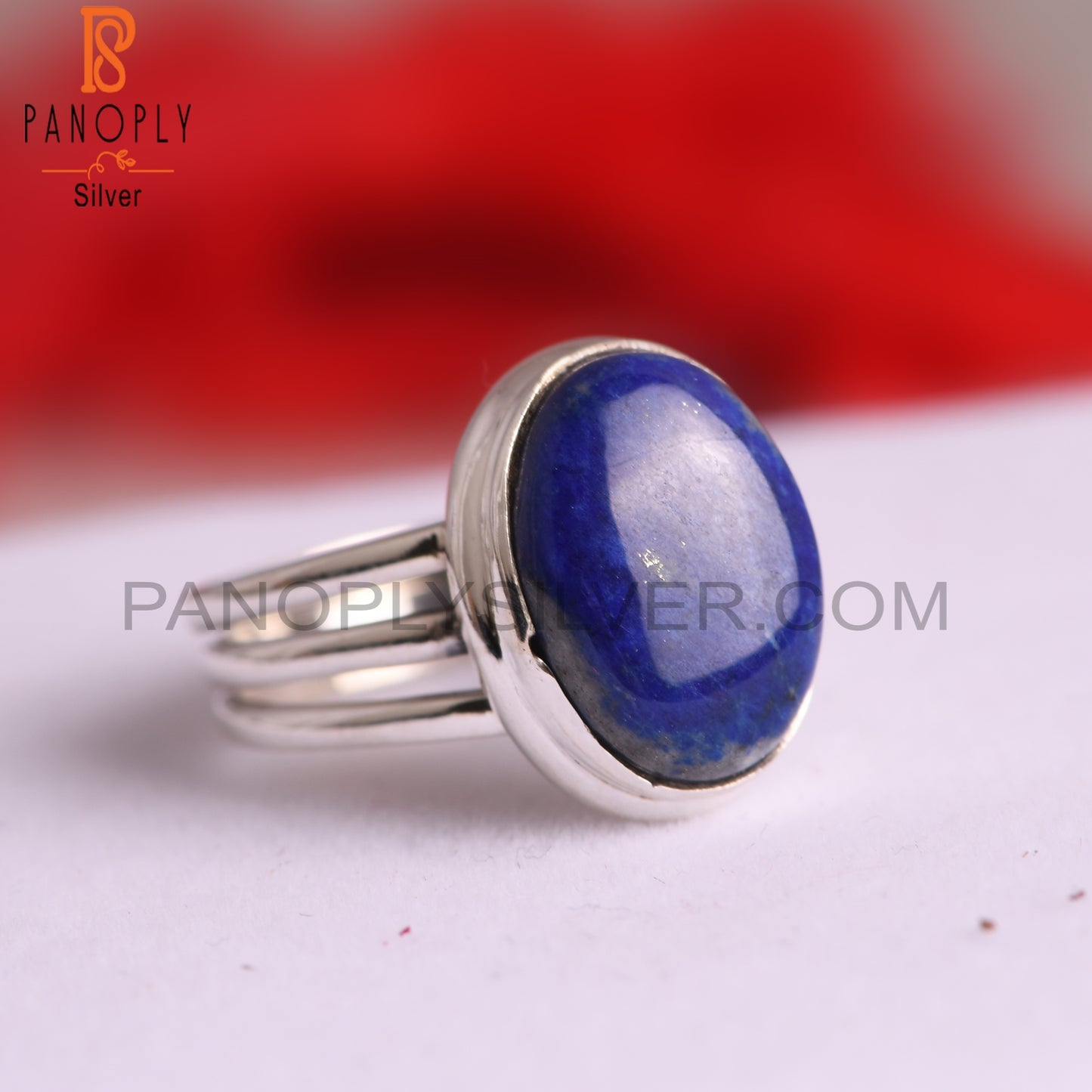 Lapis Lazuli 925 Sterling Silver Ring For Wedding