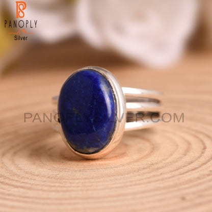 Lapis Lazuli 925 Sterling Silver Ring For Wedding