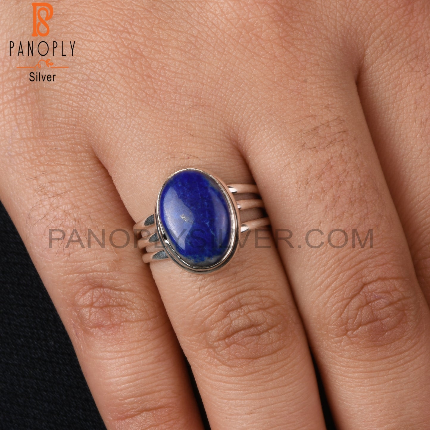 Lapis Lazuli 925 Sterling Silver Ring For Wedding