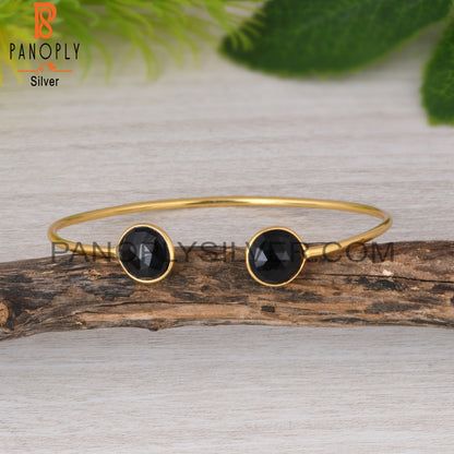 Black Onyx 925 Sterling Silver Bangle