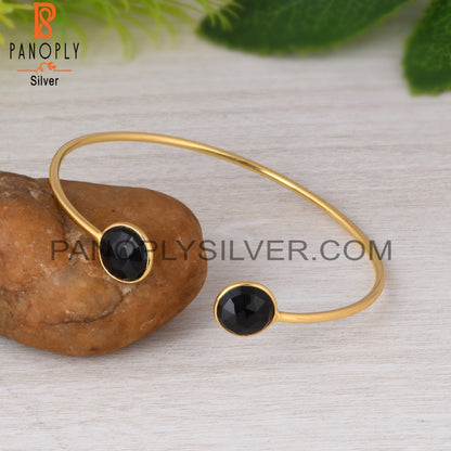 Black Onyx 925 Sterling Silver Bangle